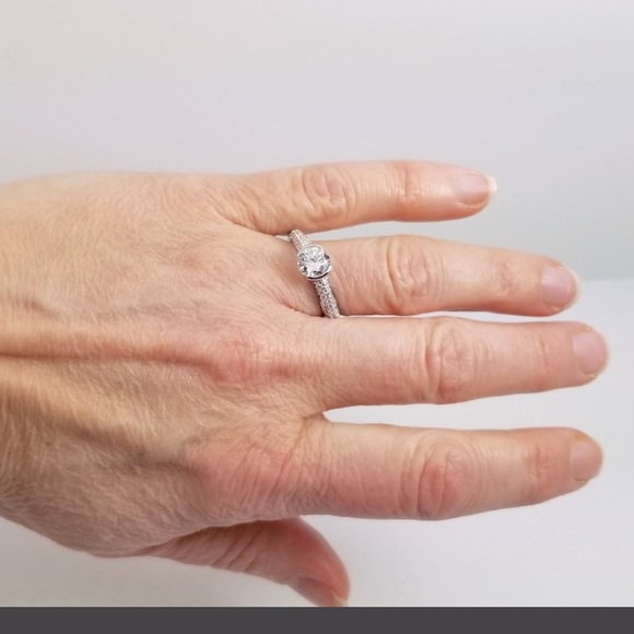 Epiphany semi bezel set engagement ring - Picture 6 of 10